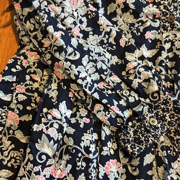 J. Crew floral long sleeve dress ccs - Picture 3 of 4